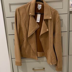 Blue Rain Camel Leather Jacket